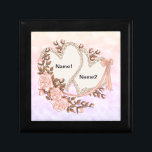 Two Hearts Gift Box<br><div class="desc">Two Hearts gift box , t-shirts and gifts by ArtMuvz Illustration. Matching hearts apparel and gifts , Valentine apparel. TO PERSONALIZE add your name, or add text instead.</div>