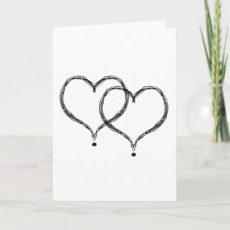 TWO HEARTS HOLIDAY CARD