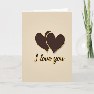 Two Hearts I Love You Card