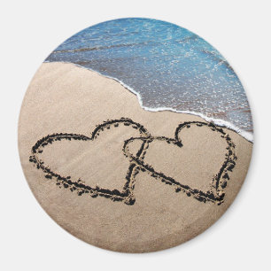 Two Hearts In The Sand Magnet
