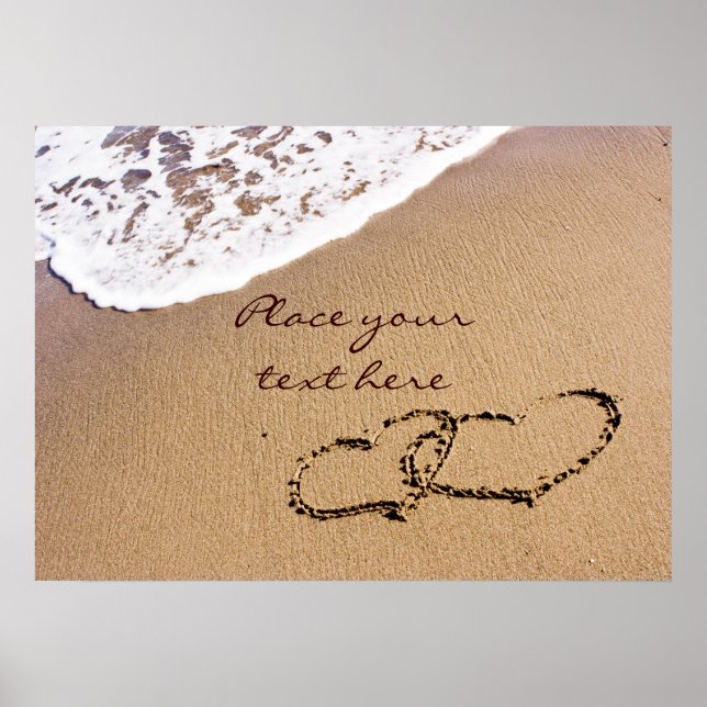 Two Hearts In The Sand Poster (Front)