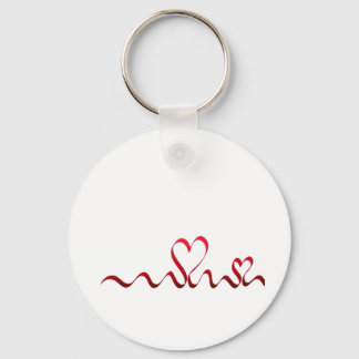 Two Hearts Key Ring