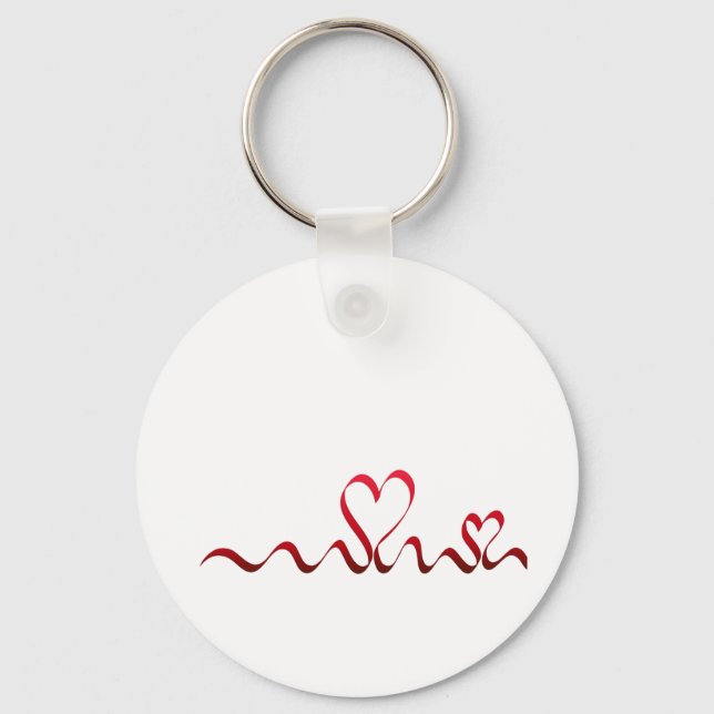 Two Hearts Key Ring (Front)