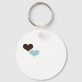 Two Hearts Key Ring