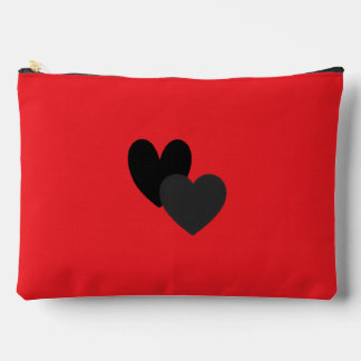 Two Hearts Large Accessory Pouch