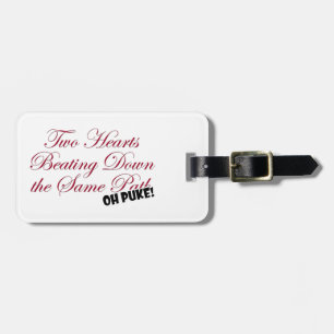 Two Hearts Luggage Tag