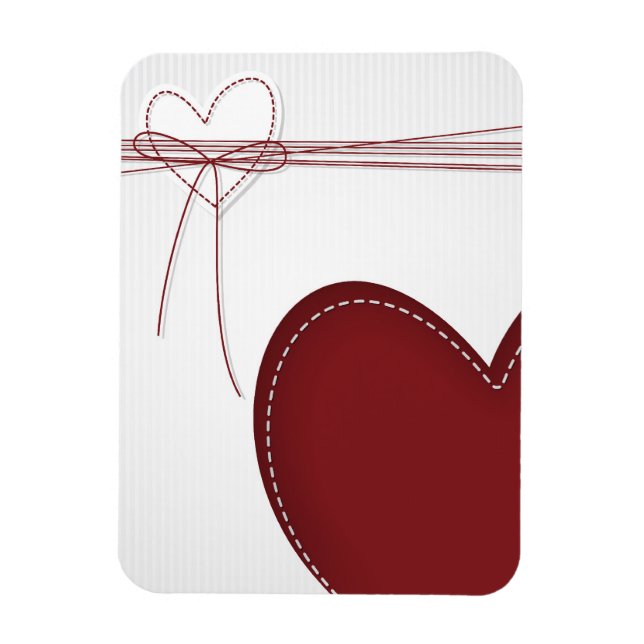 Two Hearts Magnet (Vertical)
