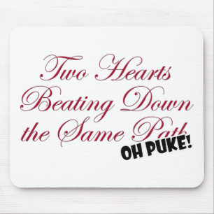 Two Hearts Mouse Mat