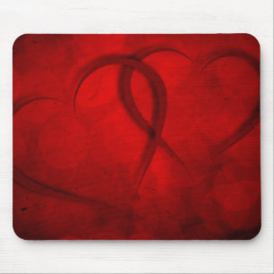 Two hearts mouse mat