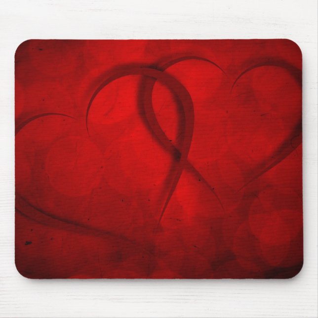 Two hearts mouse mat (Front)