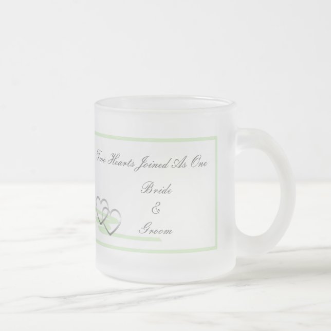 Two Hearts Mug Green (Right)
