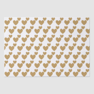 Two Hearts of Gold Wedding Tissue Paper