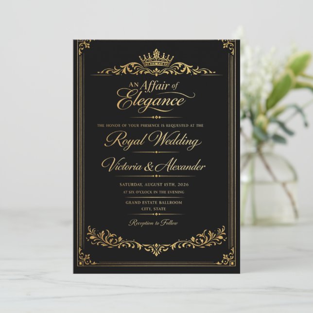 Two Hearts, One Destiny Invitation (Standing Front)