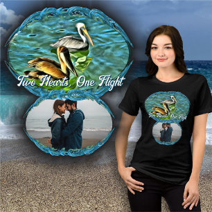 Two Hearts, One Flight 0329  Tri-Blend Shirt