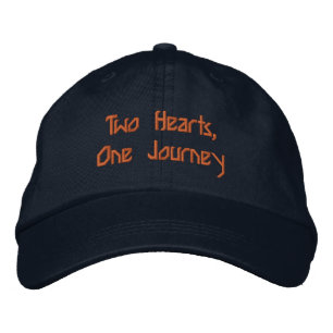 Two Hearts One Journey Custom Cap Personalised Hat