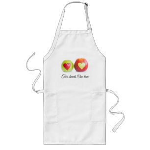 Two hearts One love Long Apron