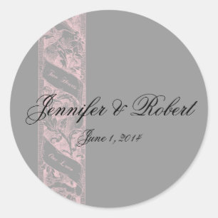 Two Hearts One Love Romantic Envelope Seal