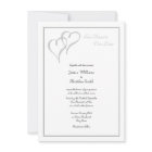 Two Hearts One Love Wedding Invitations