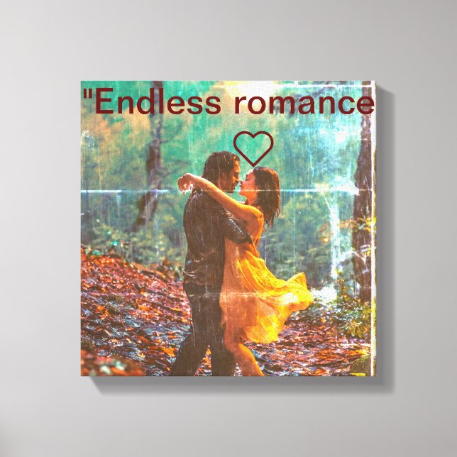 Two Hearts, One Soul" Canvas Print (Front)