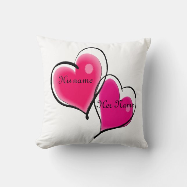 Two Hearts Pillow Template (Front)