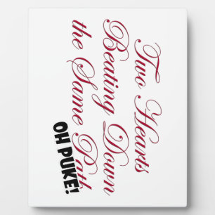Two Hearts Plaque