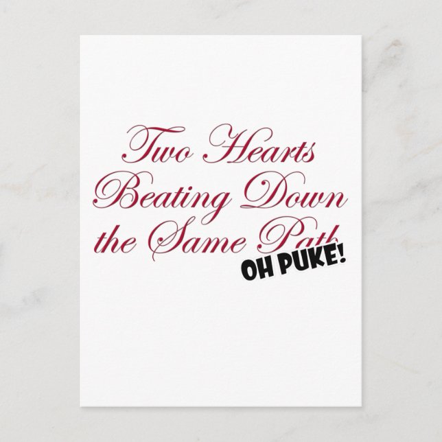 Two Hearts Postcard (Front)