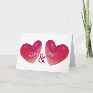 Two Hearts Romantic Card
