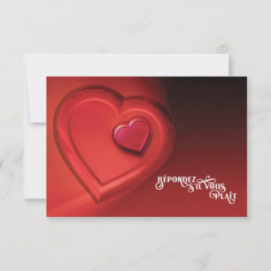 Two Hearts RSVP (Version 7) Card