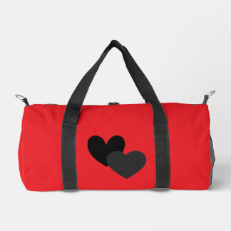 Two Hearts Small Duffle Bag