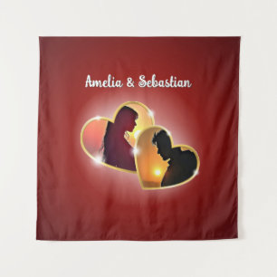 Two hearts tapestry