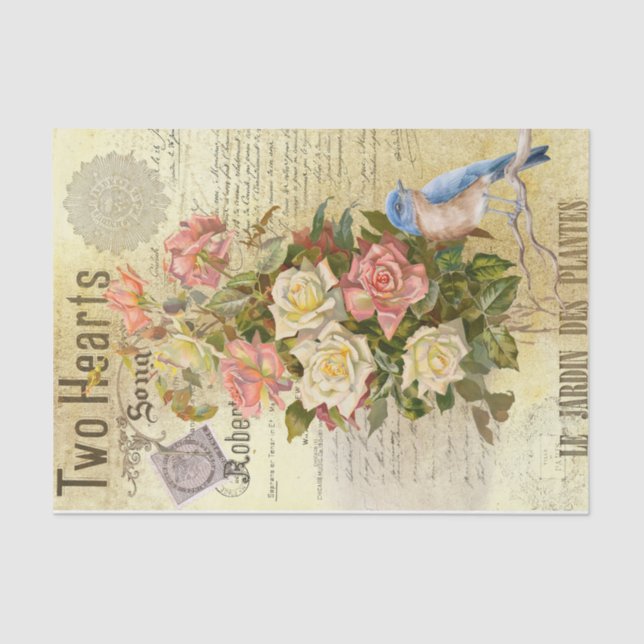 Two Hearts Tissue Paper (Front)