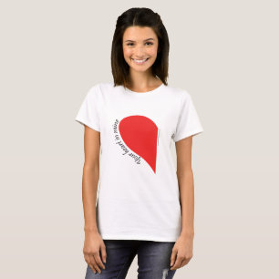 Two Hearts Together - Couple's design T-Shirt
