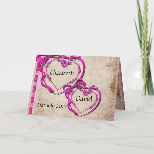 Two Hearts Together Invitation (Front)