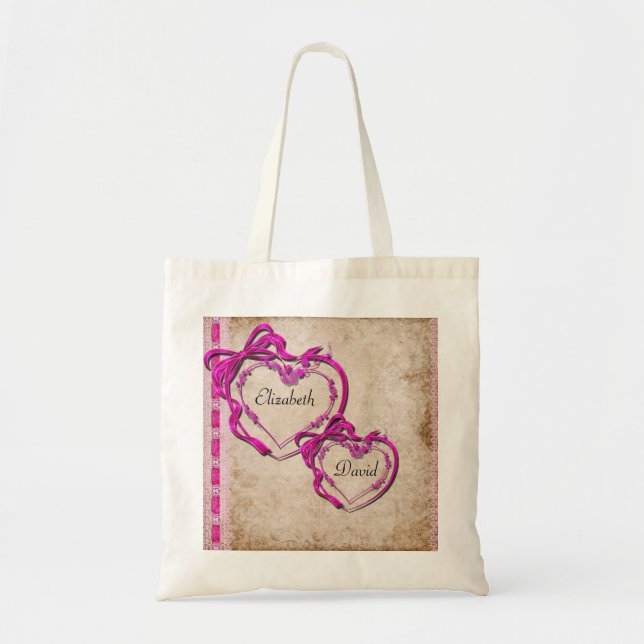 Two Hearts Together Tote Bag (Front)