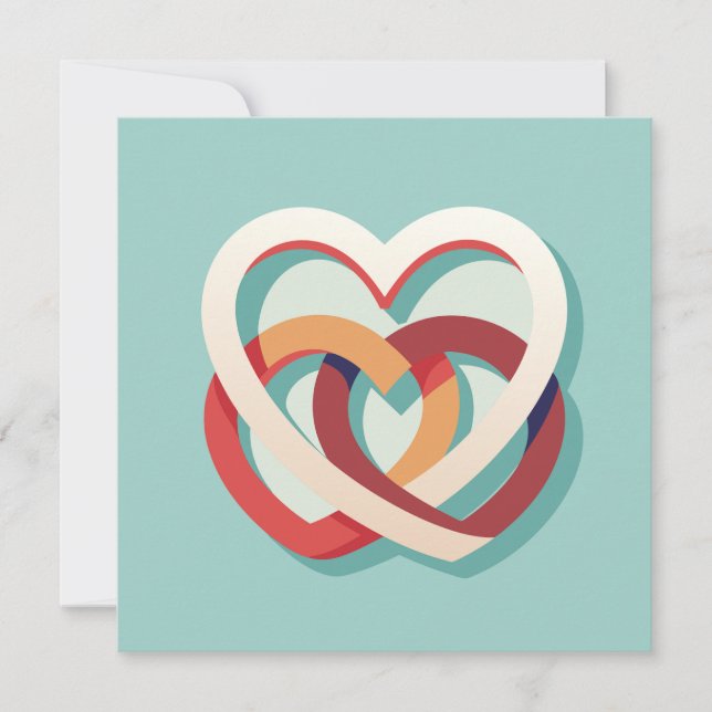 Two Hearts United Invitation (Front)