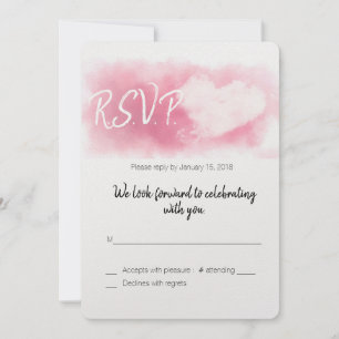 Two Hearts/Valentines Wedding/RSVP Invitation