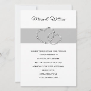 Two Hearts Wedding Invitation