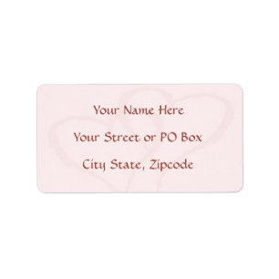 Two Hearts Wedding Label