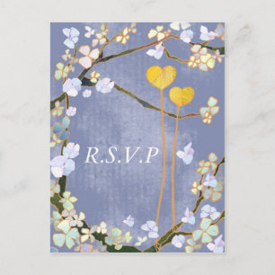 Two Hearts: Wedding RSVP Postcards
