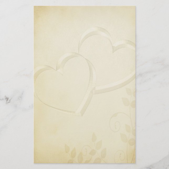 Two Hearts Wedding Stationery (Front)