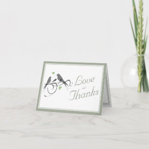 Two Hearts - Wedding Thank You Card