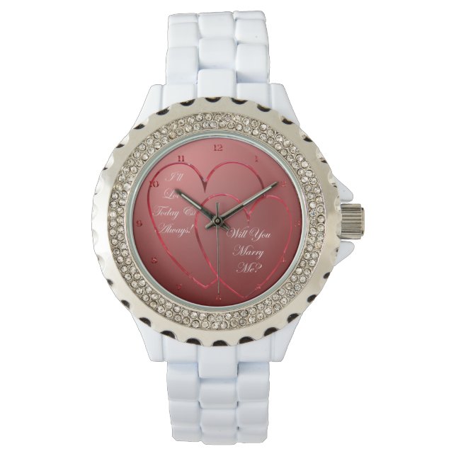 Two Hearts Will You Marry Me Watch (Front)