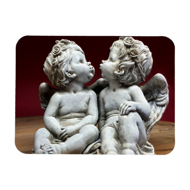 Two Heavenly Angel Cherubs Magnet (Horizontal)