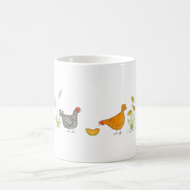Two Hens and A Cantaloupe Coffee Mug (Center)