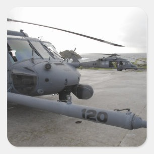 Two HH-60G Pave Hawks Square Sticker