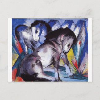 Two Horses by Franz Marc Postcard