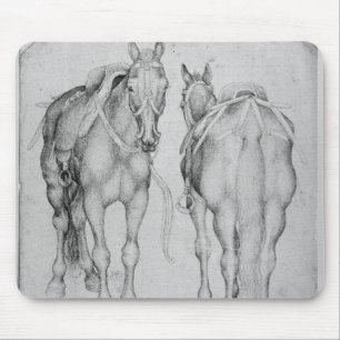 Two horses, from the The Vallardi Album Mouse Mat