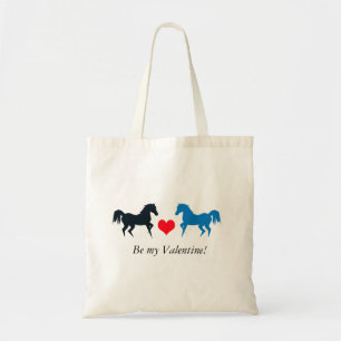 Two Horses in Love tote Bag