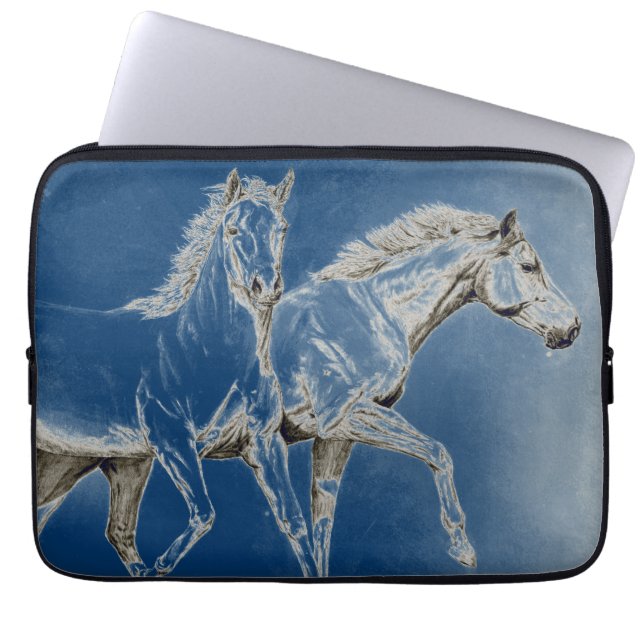 Two Horses Laptop Sleeve (Front)