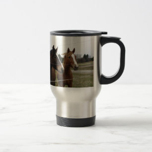 Two Horses Travel Mug